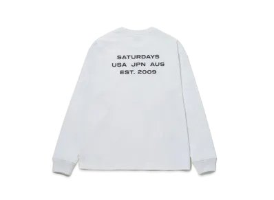 Saturdays NYC Max Weight L/S Tee "White"