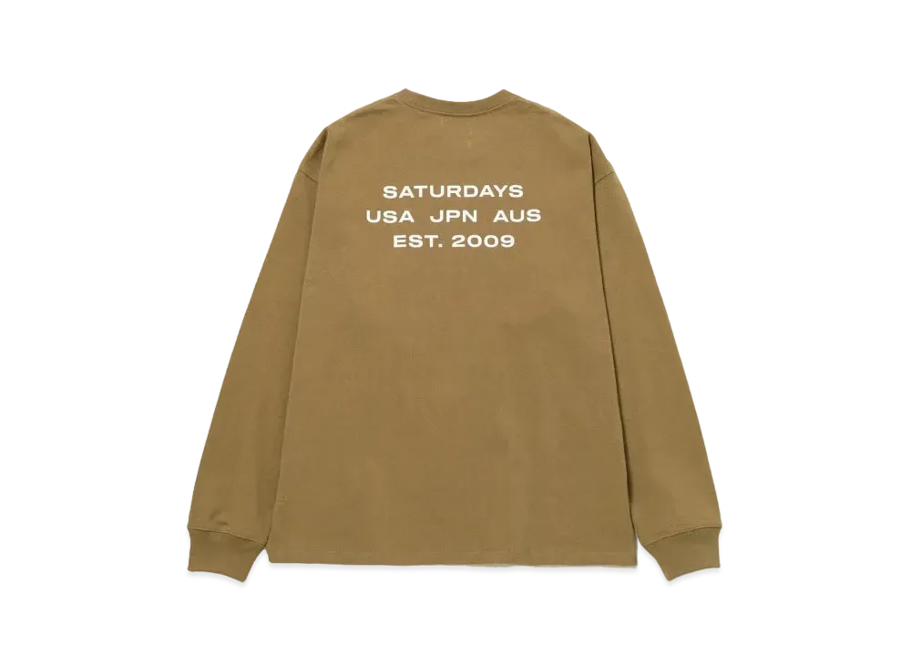 Saturdays NYC Max Weight L/S Tee "Mustard"