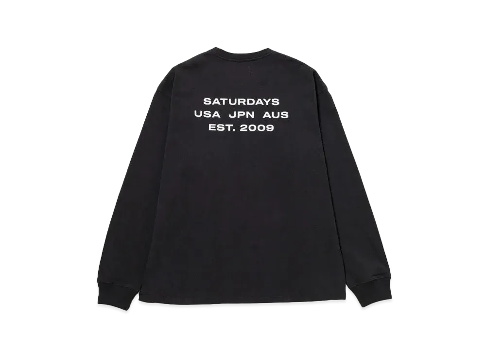 Saturdays NYC Max Weight L/S Tee "Black"