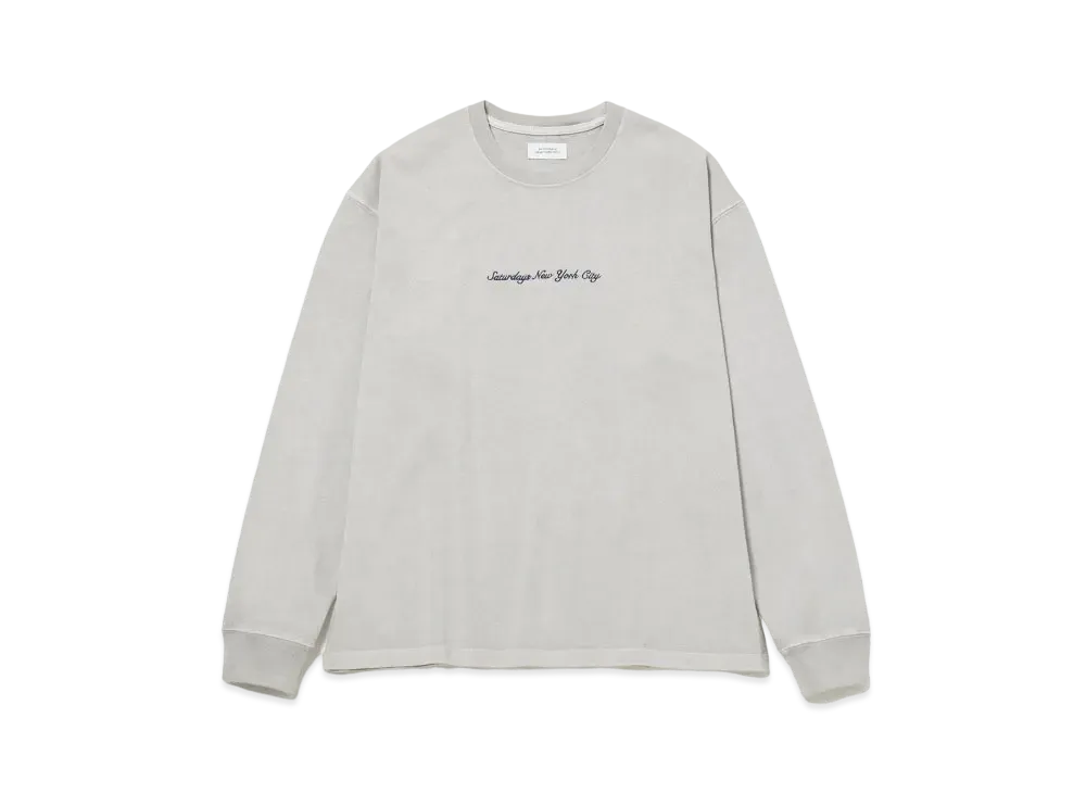 Saturdays NYC Heavy Weight Pigment L/S Tee "White"