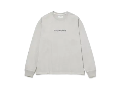 Saturdays NYC Heavy Weight Pigment L/S Tee "White"