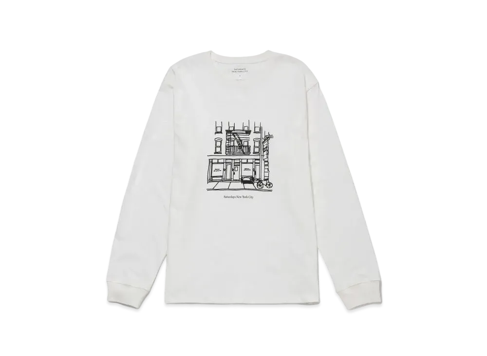 Saturdays NYC Cafe Standard LS Tee "Black"