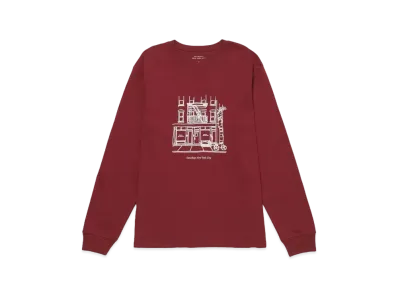 Saturdays NYC Cafe Standard LS Tee "Red"