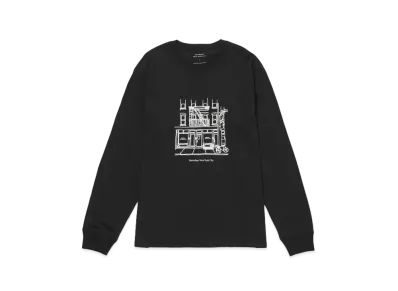 Saturdays NYC Cafe Standard LS Tee "White"