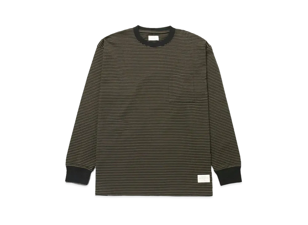 Saturdays NYC Border LS Tee "Olive"