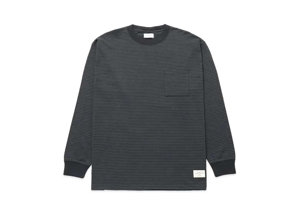 Saturdays NYC Border LS Tee "Black"