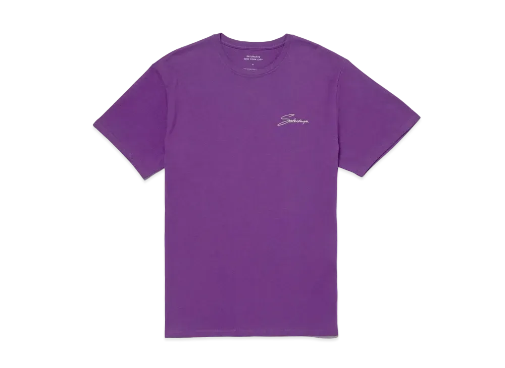 Saturdays NYC Signature Standard Short Sleeve Tee "Purple"