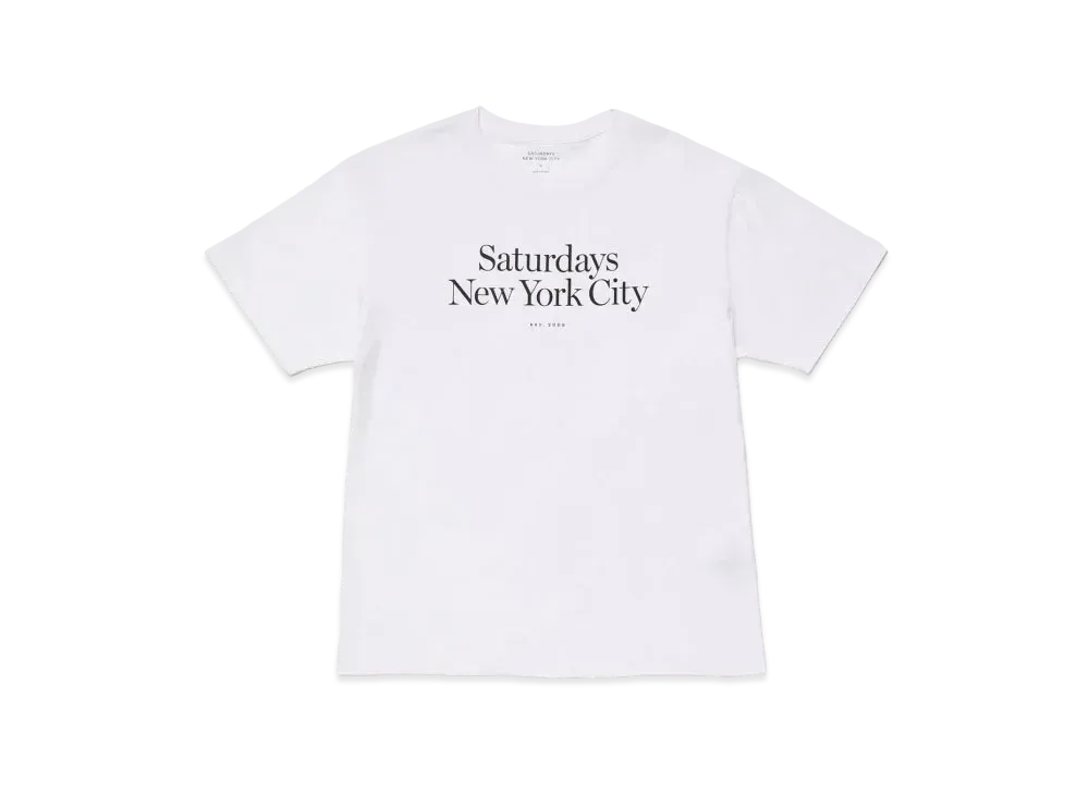 Saturdays NYC Miller Standard SS Tee "White"