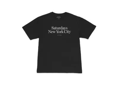 Saturdays NYC Miller Standard SS Tee "Black"