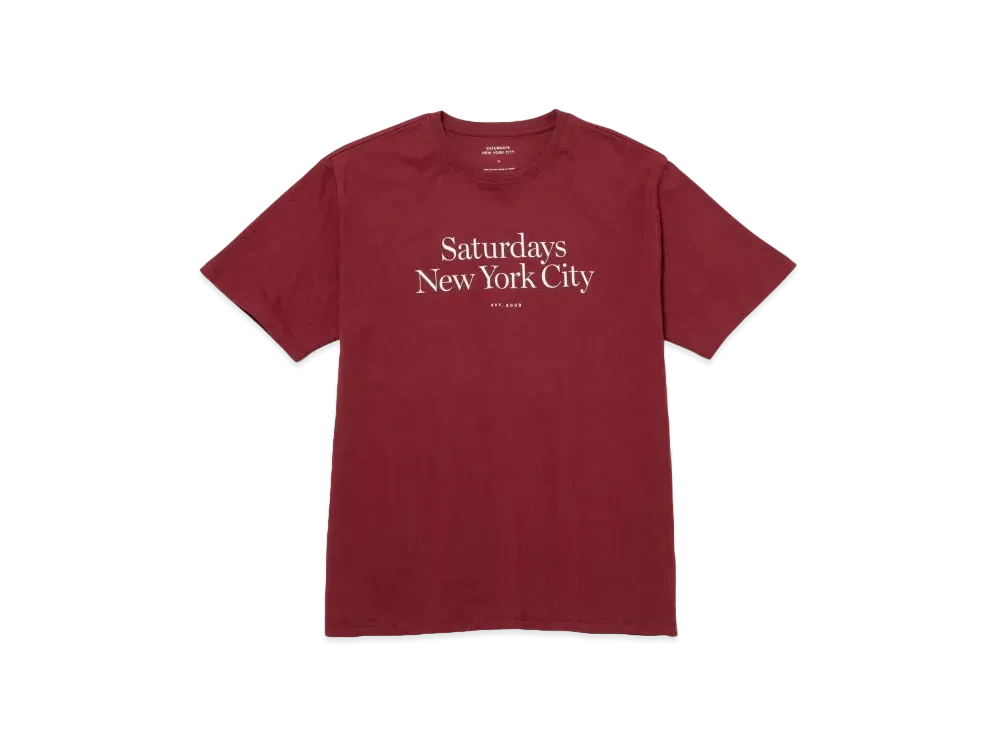 Saturdays NYC Miller Standard SS Tee "Red"