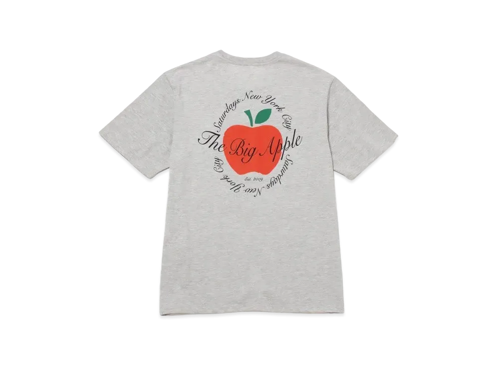 Saturdays NYC The Big Apple Standard SS Tee "Grey"