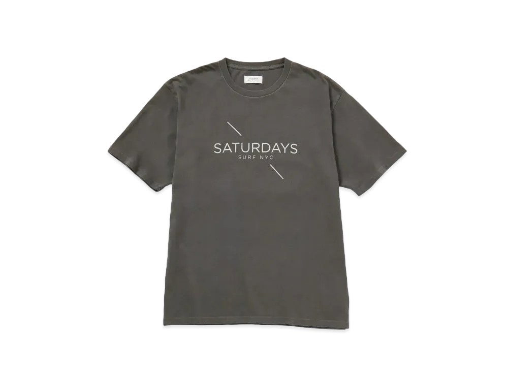 Saturdays NYC Pigment Dyed Surf SS Tee "Black"