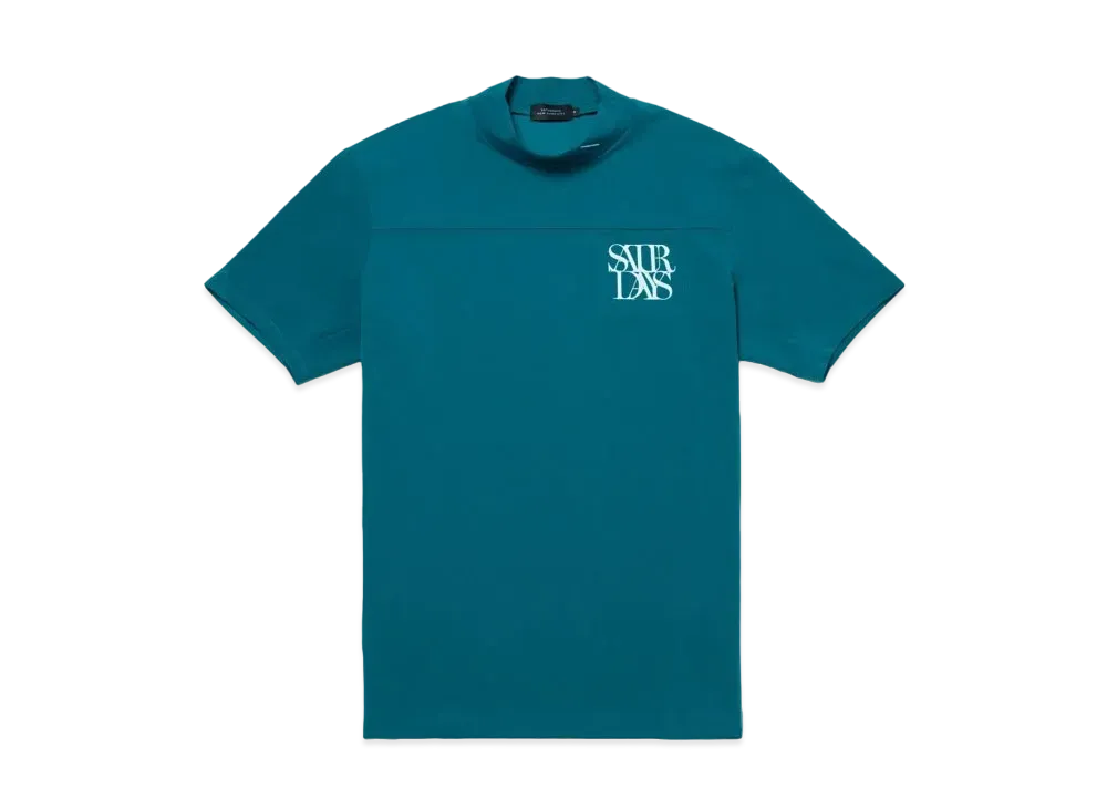 Saturdays NYC Pocket Mock Shirt S/S "Turquois"