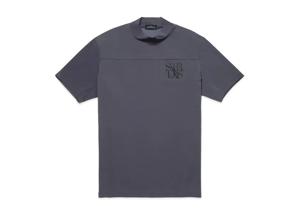 Saturdays NYC Pocket Mock Shirt S/S "Charcoal"