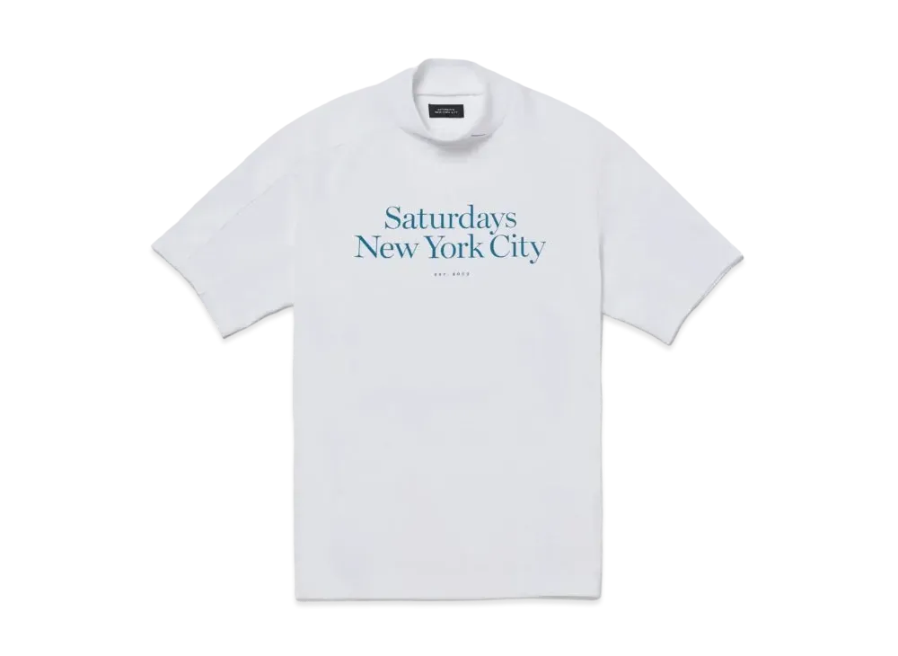 Saturdays NYC ClaSSic Mock Shirt S/S "White"