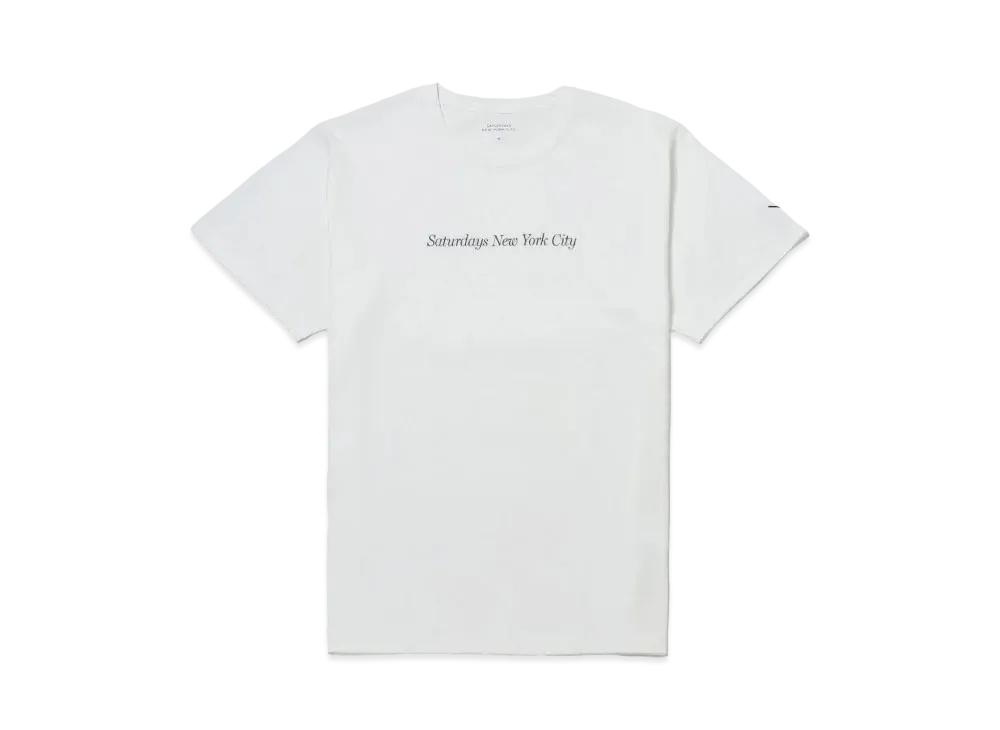 Saturdays NYC Miller Headline SS Tee "White"