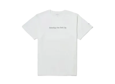 Saturdays NYC Miller Headline SS Tee "White"
