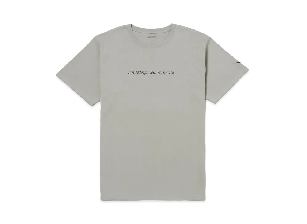 Saturdays NYC Miller Headline SS Tee "Grey"