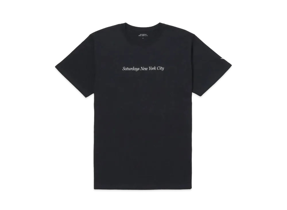 Saturdays NYC Miller Headline SS Tee "Black"
