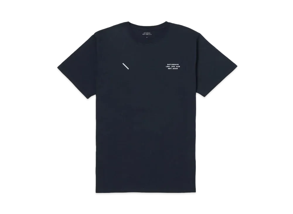 Saturdays NYC International SS Tee "Navy"