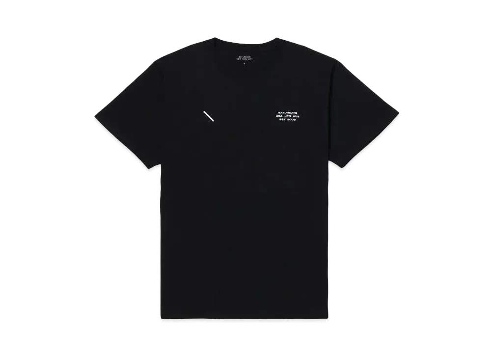 Saturdays NYC International SS Tee "Black"