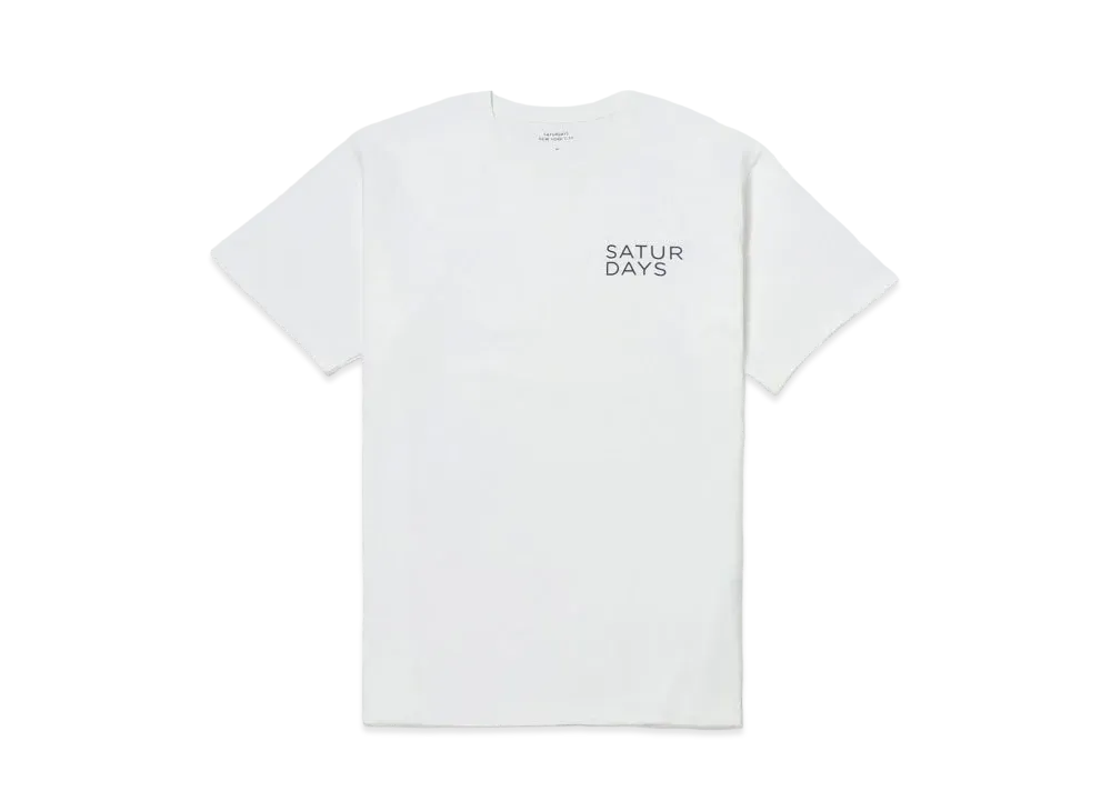 Saturdays NYC Gotham Rag Left SS Tee "White"