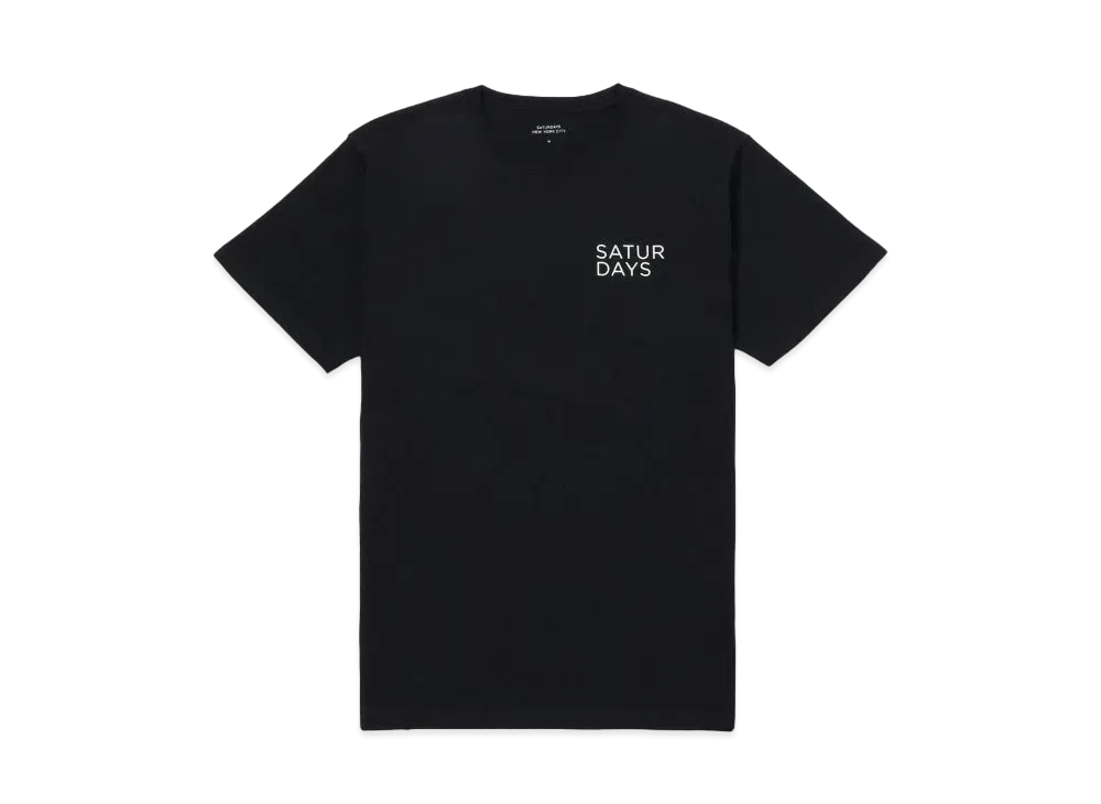 Saturdays NYC Gotham Rag Left SS Tee "Black"