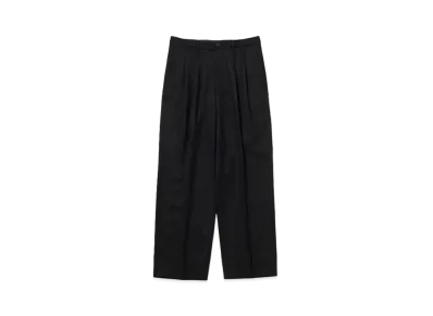 Saturdays NYC Wool Saxony 2Tuck Slacks "Black"