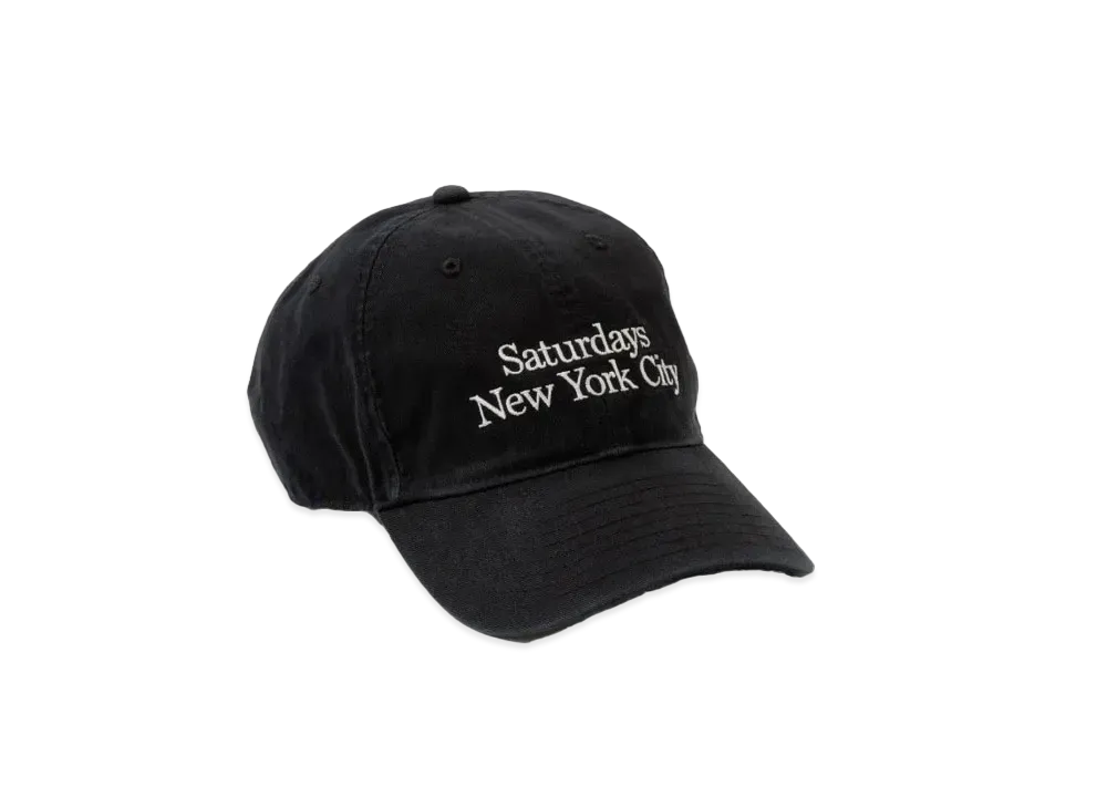 Saturdays NYC Washed Cap "Black"