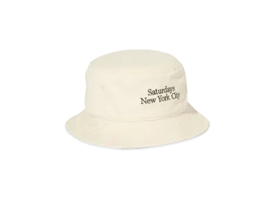 Saturdays NYC Washed Bucket Hat "Ivory"