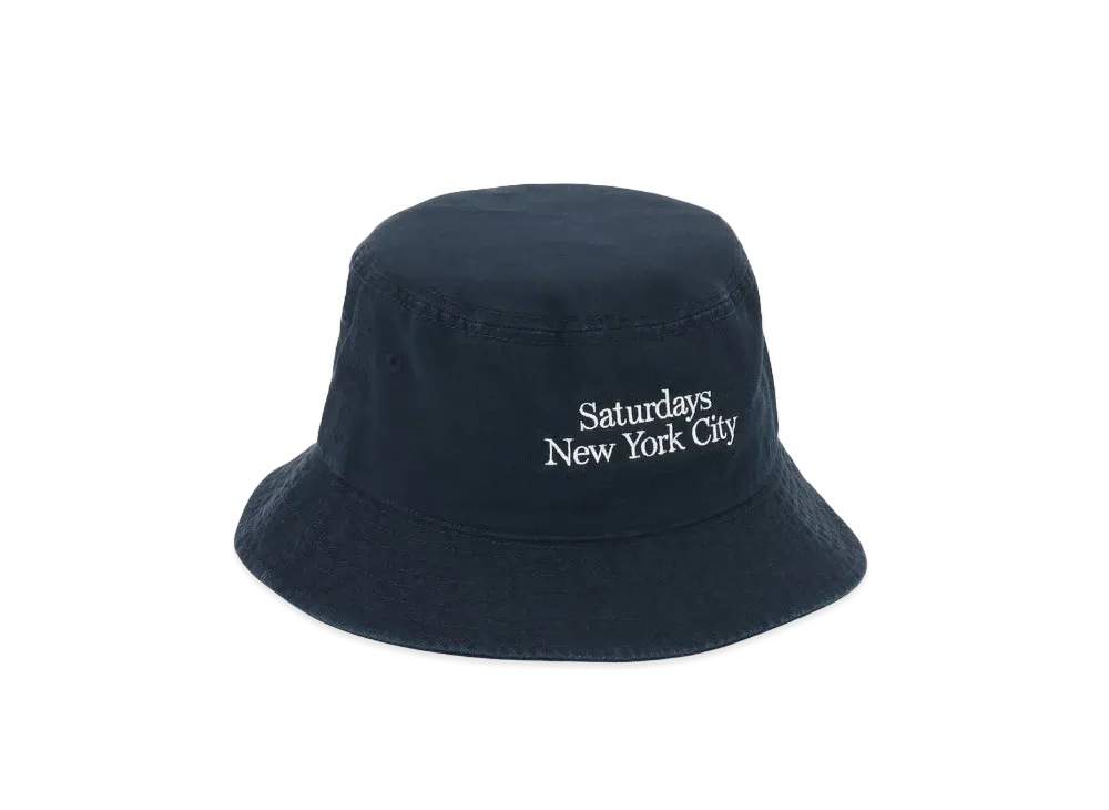 Saturdays NYC Washed Bucket Hat "Navy"