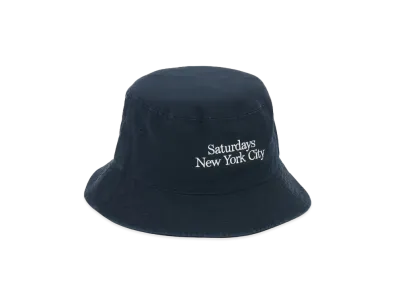 Saturdays NYC Washed Bucket Hat "Navy"