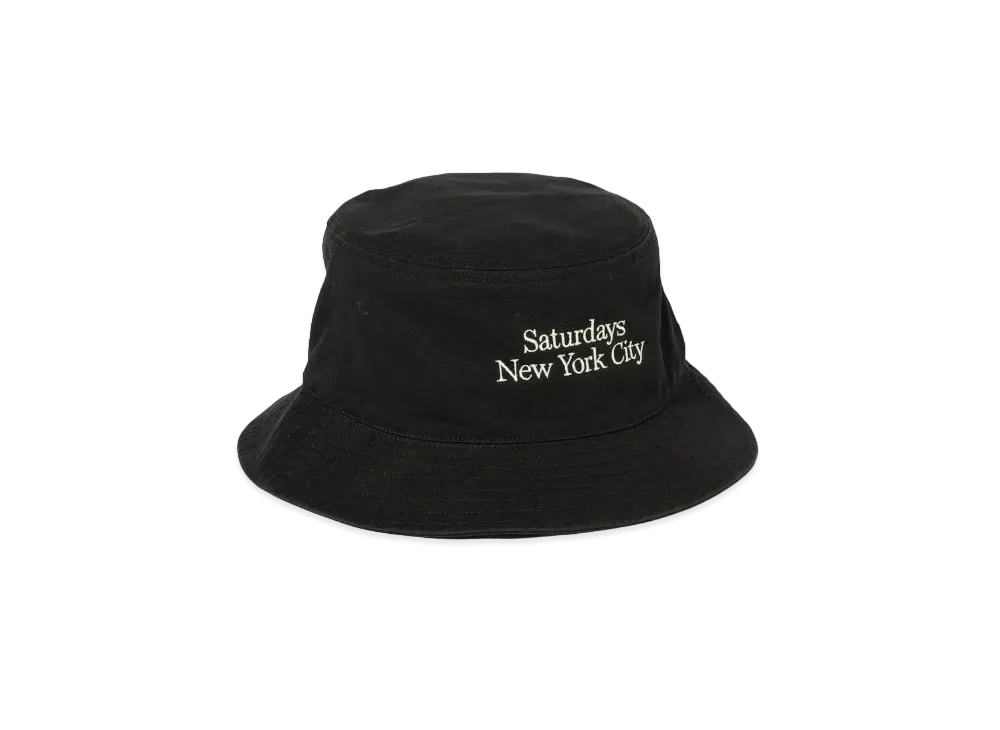 Saturdays NYC Washed Bucket Hat "Black"