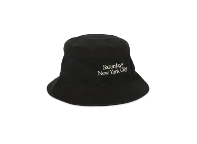 Saturdays NYC Washed Bucket Hat "Black"