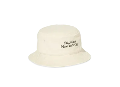 Saturdays NYC Washed Bucket Hat "Ivory"