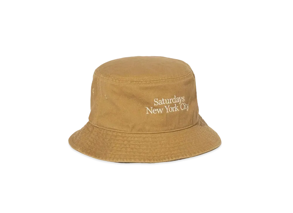 Saturdays NYC Washed Bucket Hat "Mustard"
