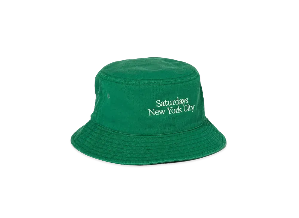 Saturdays NYC Washed Bucket Hat "Green"