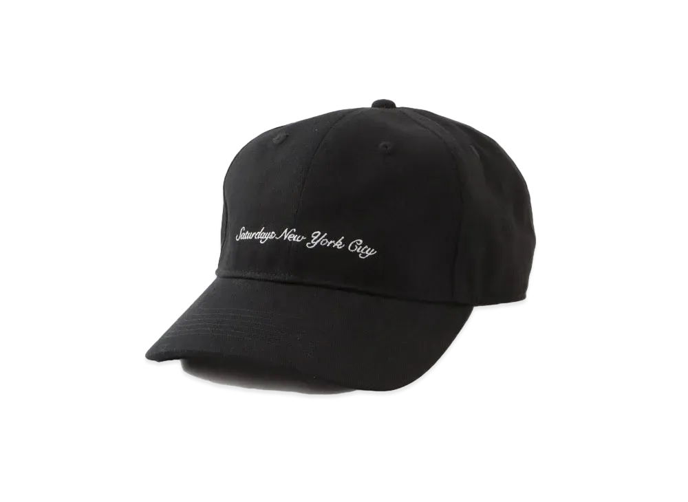 Saturdays NYC Embroidery Cap "Black"