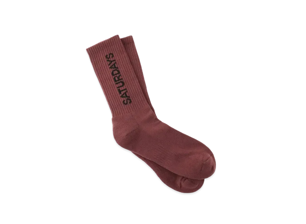 Saturdays NYC Crosby Sock "Red"