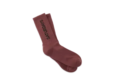 Saturdays NYC Crosby Sock "Red"
