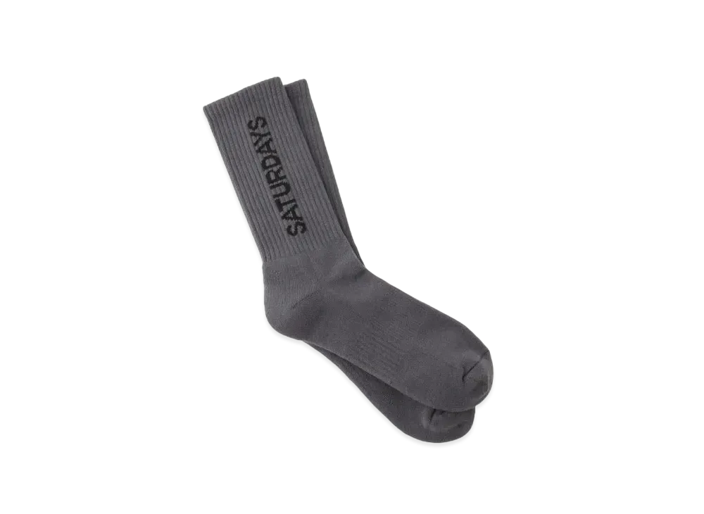 Saturdays NYC Crosby Sock "Charcoal"