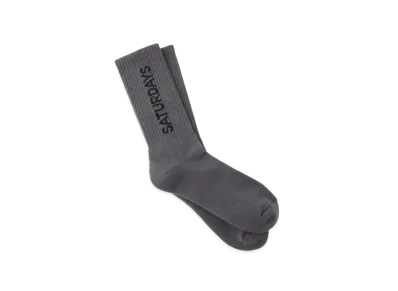 Saturdays NYC Crosby Sock "Charcoal"