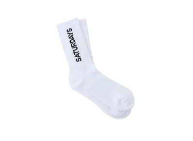 Saturdays NYC Logo Sock "White"