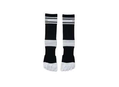 Saturdays NYC Snyc Golf Five Fingers Crew Socks "Black"