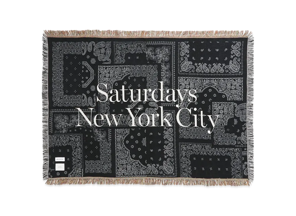 Saturdays NYC x MIYAGIHIDETAKA Bandana Throw Ket "Black"