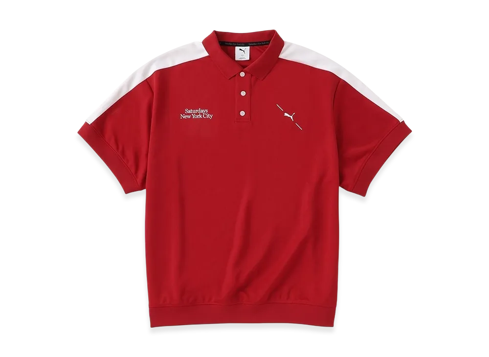 Saturdays NYC x PUMA Knit Polo "Red"