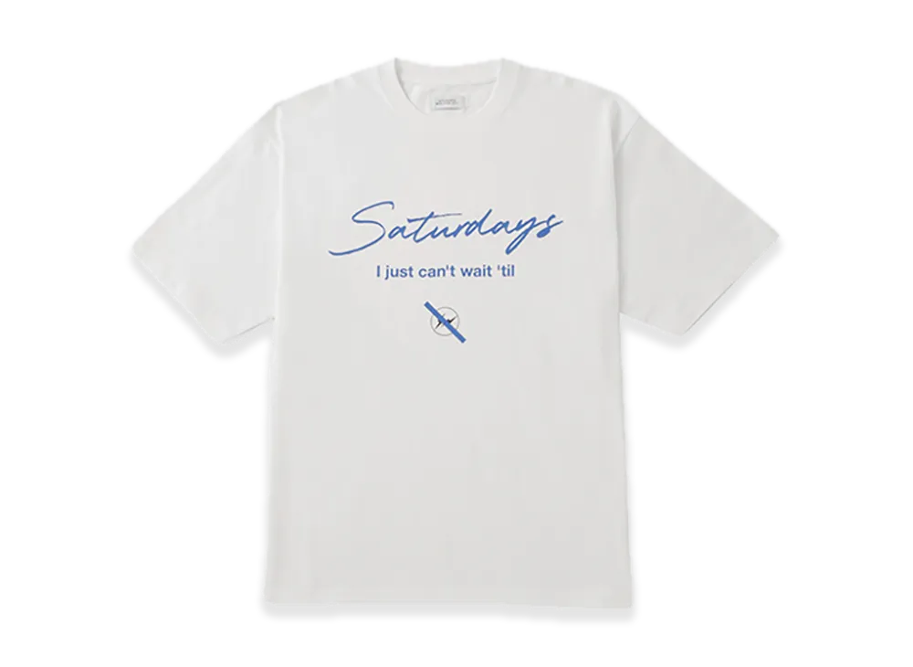 Saturdays NYC x FRAGMENT Short Sleeve T-Shirt "White"