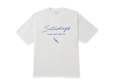 Saturdays NYC x FRAGMENT Short Sleeve T-Shirt "White"
