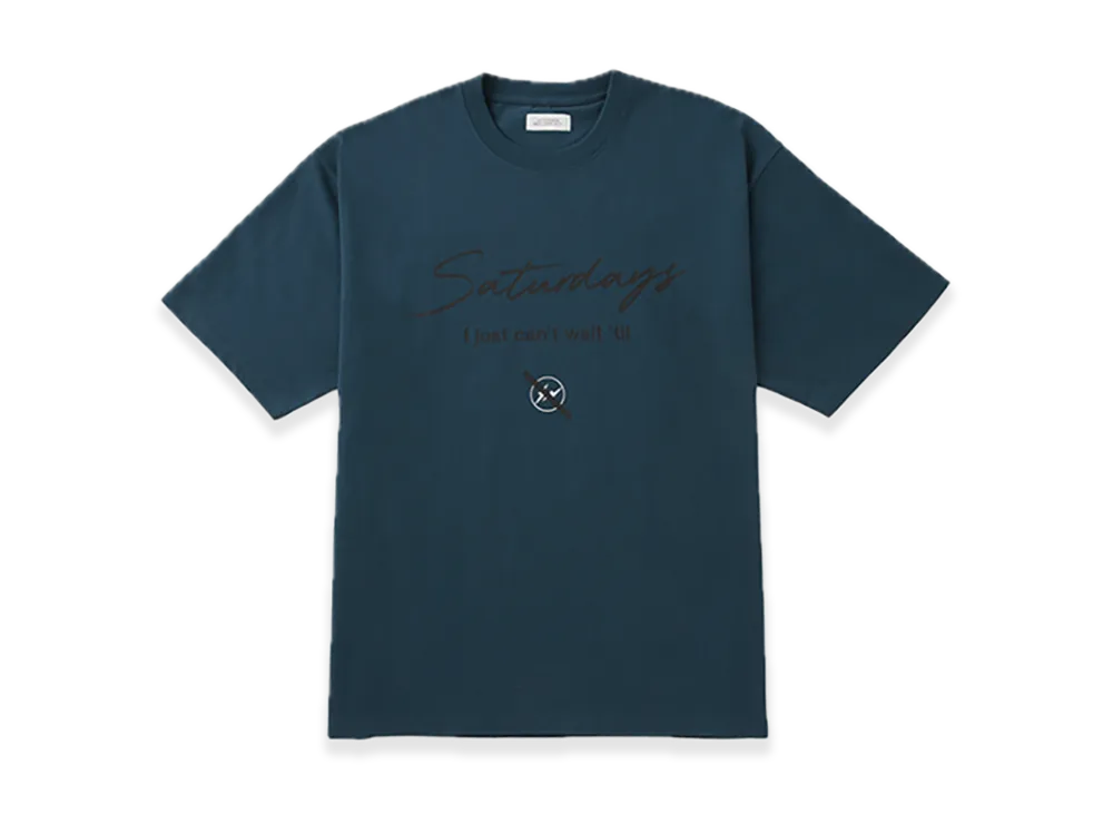 Saturdays NYC x FRAGMENT Short Sleeve T-Shirt "Blue"