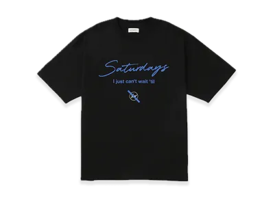 Saturdays NYC x FRAGMENT Short Sleeve T-Shirt "Black"